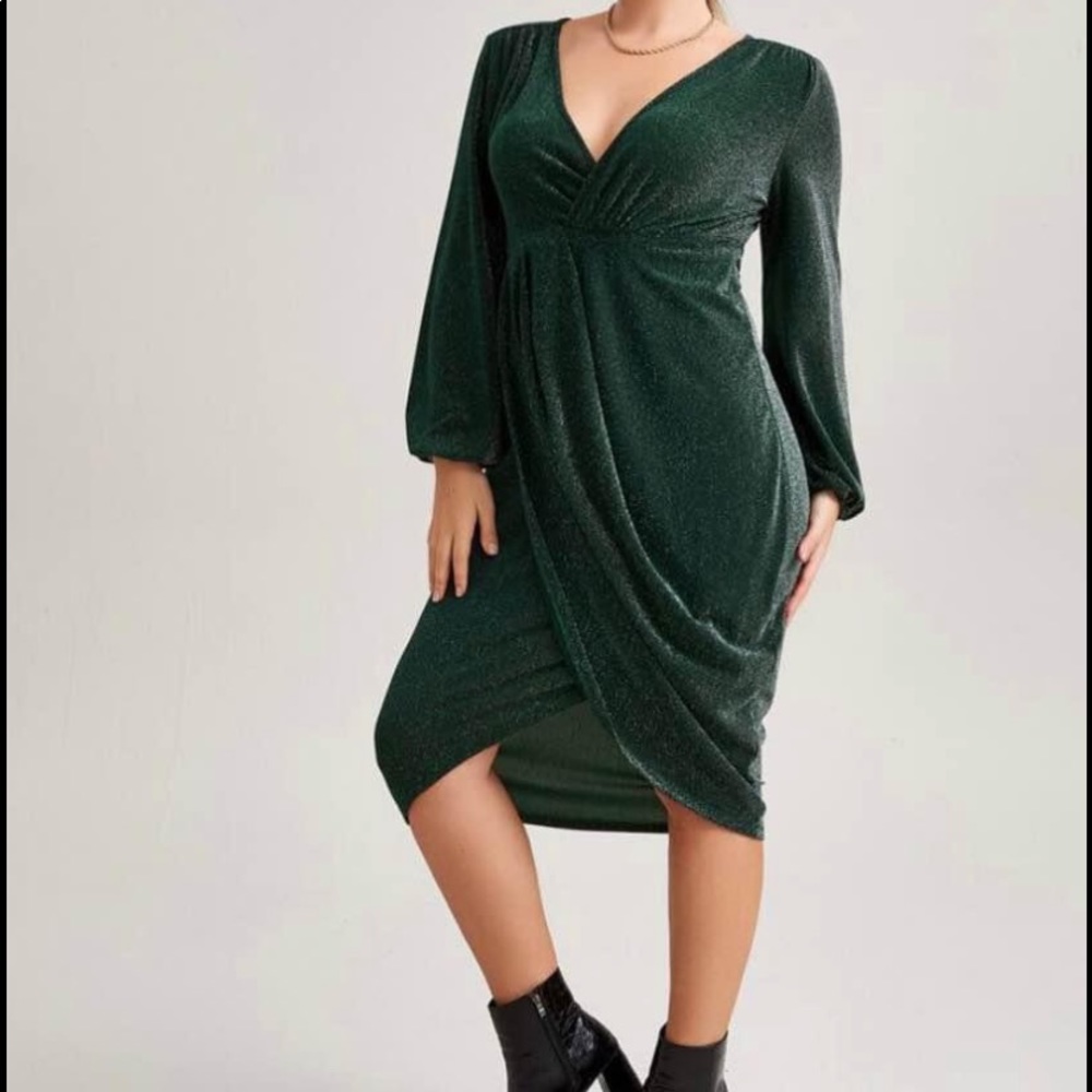 Sparkly Green Cocktail Dress